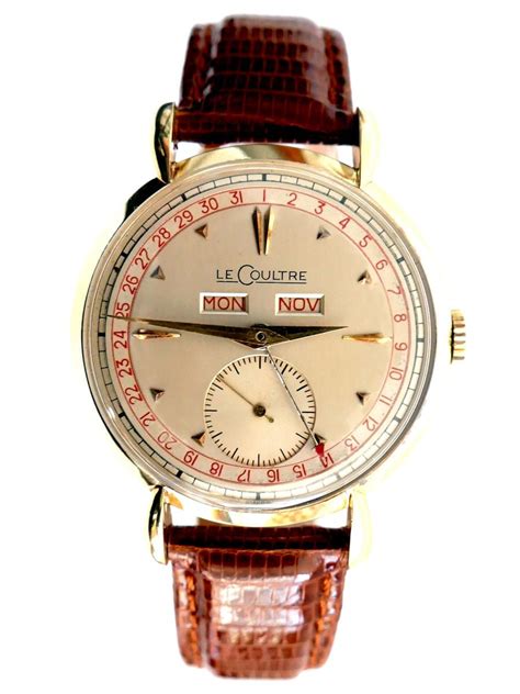 Lecoultre 14k Triple Date Vintage Watch