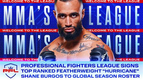 PFL Signs Top Featherweight Shane Burgos To Fight Roster