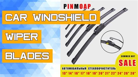 Car Windshield Wiper Blades U Type Universal Soft Rubber Frameless