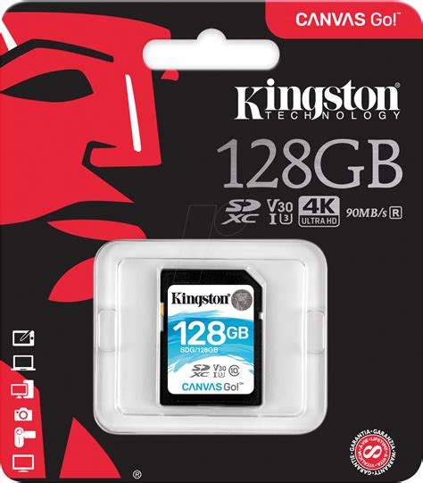 Memoria SD Kingston Canvas Go 128 GB Kemik Guatemala