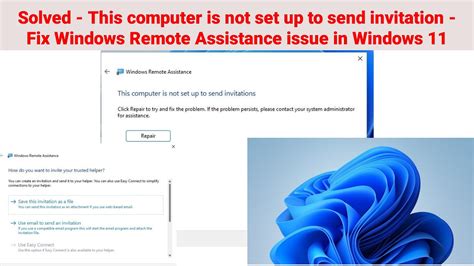 Solved This Computer Is Not Set Up To Send Invitation Fix Windows