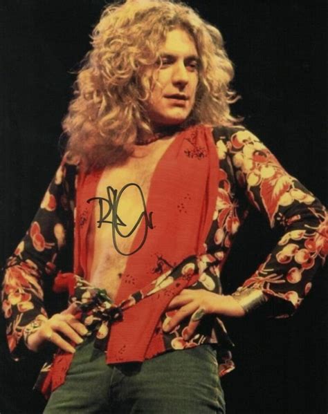 Robert Plant Signed Autograph 8x10 Photo Led Zeppelin Iv Very Rare W