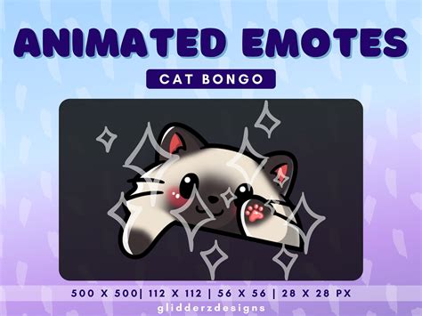 Siamese Cat Animated Emote Bongo Cat Bongo Cat Animated Twitch Emote