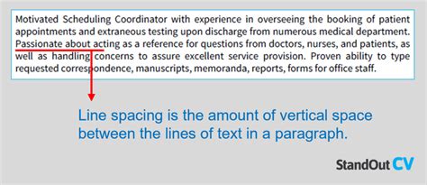 How To Get Your Resume Line Spacing Right Get Noticed