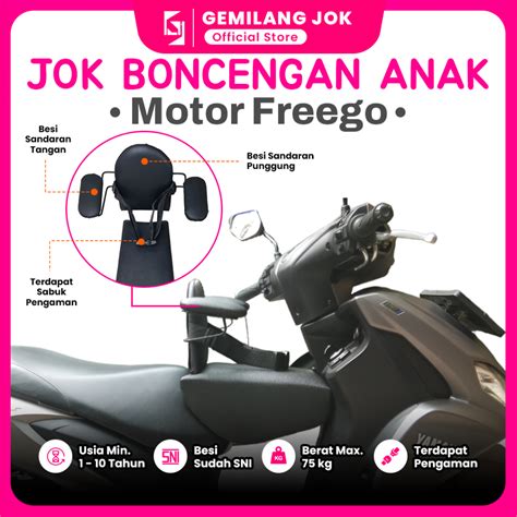 Jual Jok Motor Anak Boncengan Depan Freego Kursi Dudukan Portable Matic