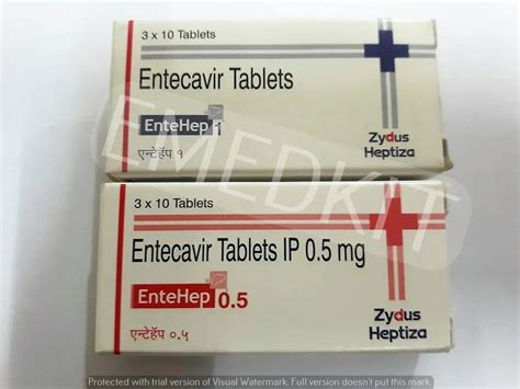 Entehep Entecavir 0 5 Mg Tablets At Rs 1575 Box Enteca Tablet In