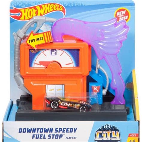 Pista Hot Wheels Posto de Gasolina Brinquedo para Bebês Hot Wheels