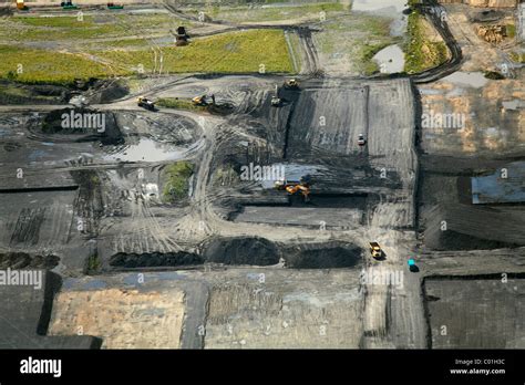 Aerial View NRW Urban Bismarck Quarter In Gelsenkirchen Rhein Herne