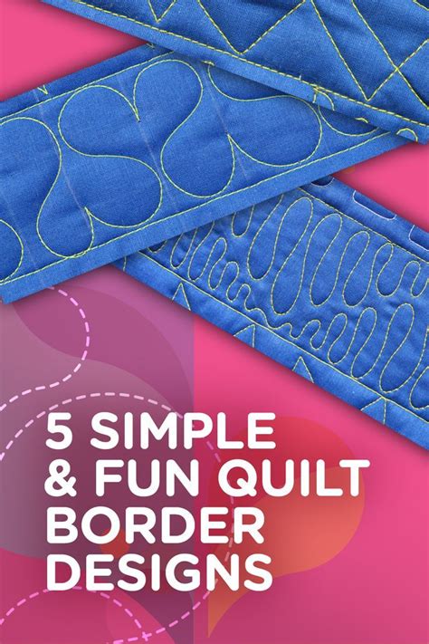 Our Top Five Border Design Tutorials Free Motion Quilt Designs Easy Free Motion Quilting