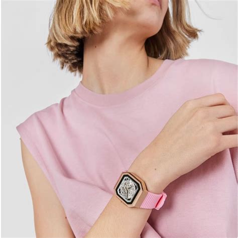 Reloj Tous Smartwatch Correa De Nylon Y Correa Silicona Rosa B Connect