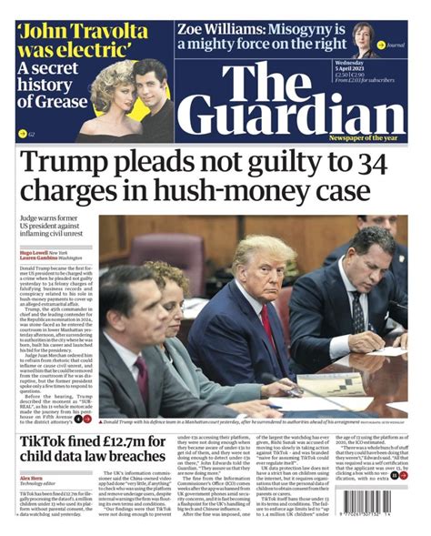 Guardian Front Page 5th Of April 2023 Tomorrows Papers Today