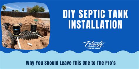 DIY Septic Tank Installation - Priority Pumping