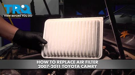 How To Replace Air Filter 2007 2011 Toyota Camry YouTube