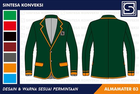 KONVEKSI JAS ALMAMATER Buat Jas Kampus OSIS Desain Custom