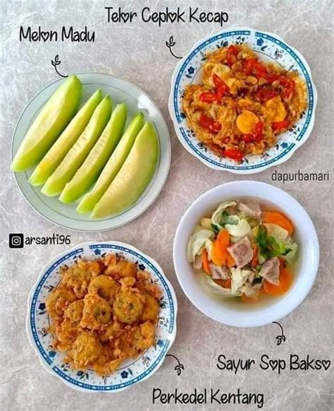 Pin Oleh Isti Soed Di Menu Harian Di Resep Makan Siang Ide