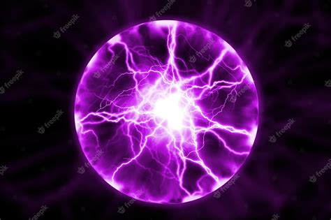 Premium Photo Glowing Abstract Plasma Ball Energy Balls And Plasma Sphere With Electric