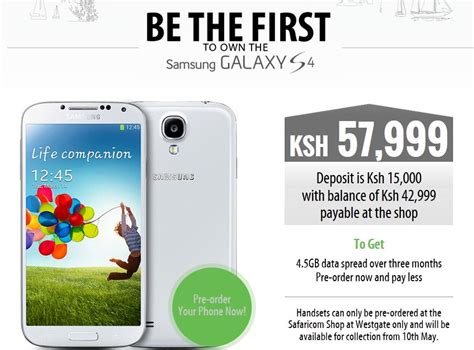 You Can Now Pre Order Your Samsung Galaxy S From Safaricom With Only