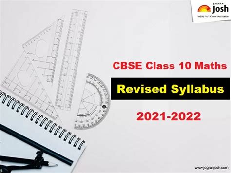 Cbse Class 10th Maths Revised Syllabus 2021 22 For Terms 1 2 Download