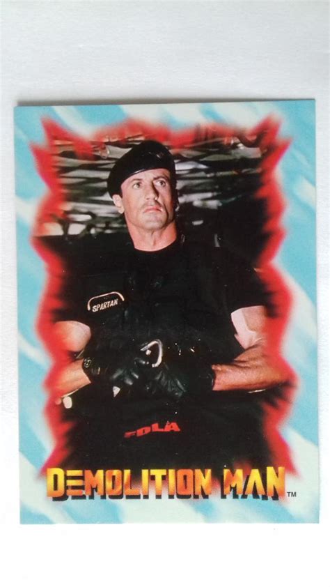 Sběratel Karty 1993 Warner Bros Sylvester Stallone Demolition Man 3