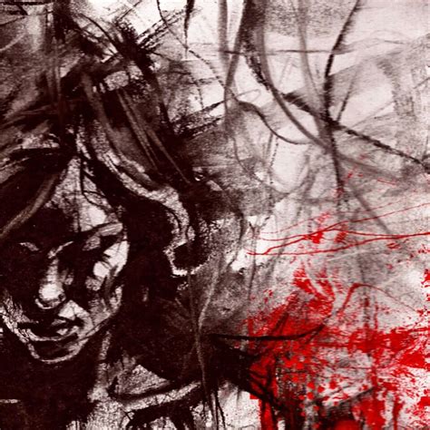 Nude Female Original Painting Charcoal Street Art Naked Women No