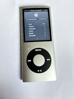 Apple IPod Nano 4 Generation 8GB 4 Gen Silber A1285 885909240906 EBay