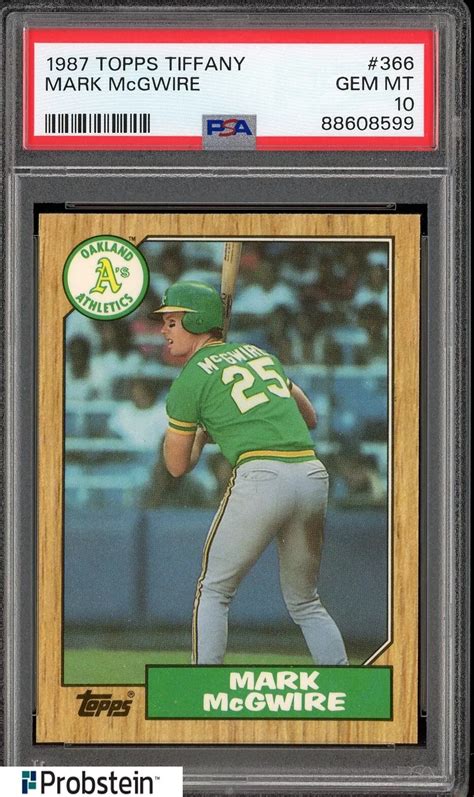 Mark Mcgwire Topps Tiffany Base Psa Price Guide Sports