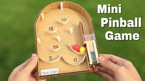 How to Make Pinball Machine at Home using Cardboard - Easy to Build ...