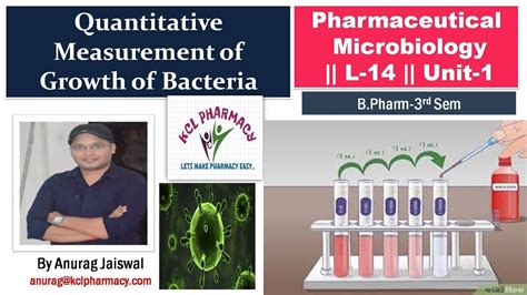 Quantitative Measurement Of Growth Of Bacteria Microbiology L 14 Unit 1 Youtube