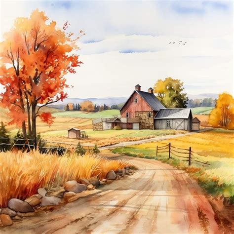 Pin By Tammy Hosey On Back In The Country Watercolor Art Landscape