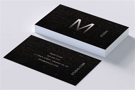 Classy Texture Business Card By Creativ Design Bundles