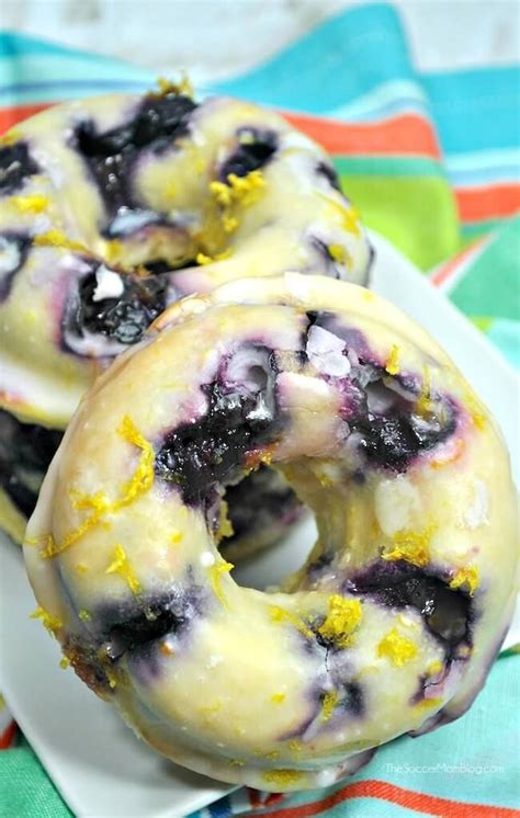 Blueberry Lemon Donuts Light Fluffy Lemon Infused Cake Donuts Bursting With Fresh Blueberries