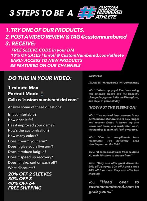 Custom Numbered Athletes