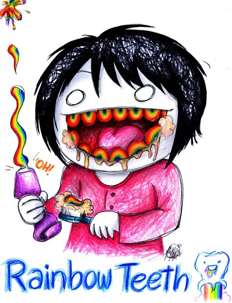 Rainbow teeth by mOnYuKi on deviantART