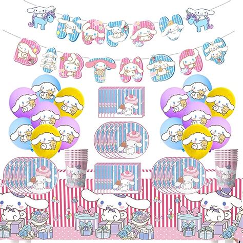 Cinnamoroll Birthday Decorations Sanrio Birthday Party Supplies