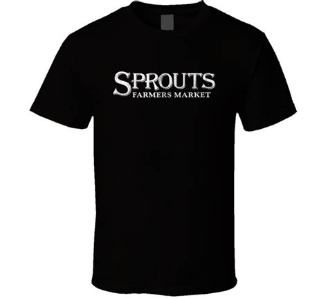 Sprouts Farmers Market Grocery Store Company Logo Vintage Grunge Look T