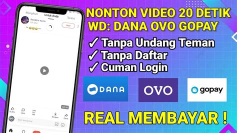 Baru Rilis Nonton Video Di Bayar Aplikasi Penghasil Saldo Dana