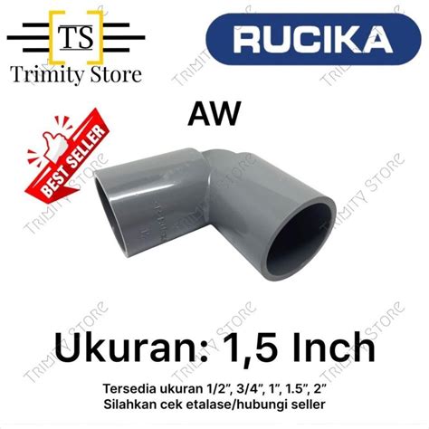 Jual Elbow Knee Keni Derajat Pvc Aw Ukuran Inch Merk