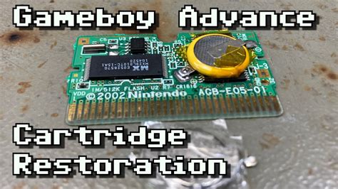 Gameboy Advance Cartridge Restoration YouTube