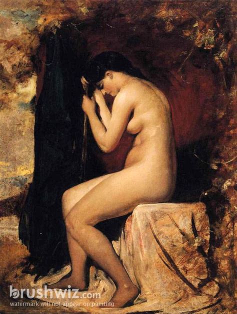 Seated Female Nude By William Etty Oil Painting Reproduction