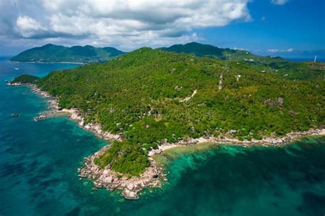 Aerial View Of Koh Tao Island Stock Photo Image Of People Rocky