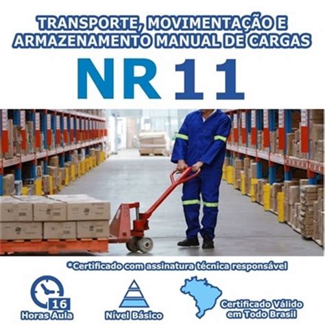 Curso Nr Transporte Movimenta O E Armazenamento Manual De Cargas