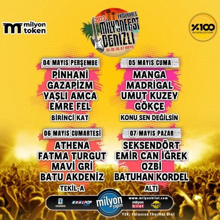 Milyonfest Denizli 2023 Denizli Line Up Tickets Dates May 2023