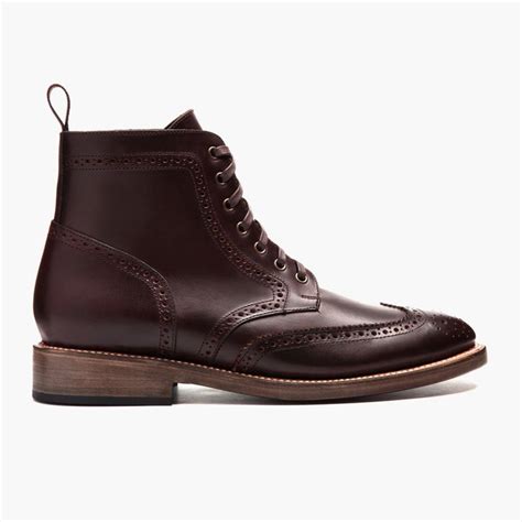 Men S Wingtip Boot In Color Leather Thursday Boot Company