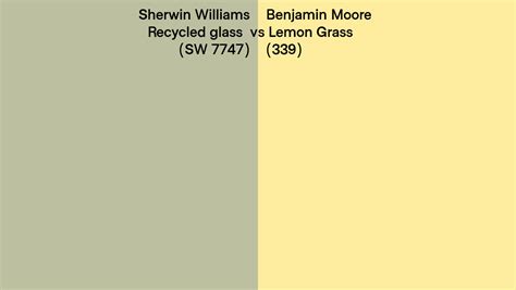 Sherwin Williams Recycled Glass Sw Vs Benjamin Moore Lemon Grass