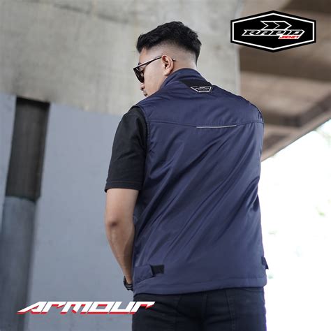 Jual Rompi Motor Pria Touring Anti Angin Rapid Armour Tahan Angin