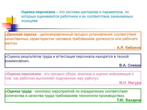 Оценка персонала организации - презентация онлайн