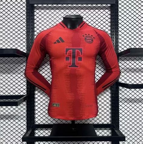 Long Sleeve Player Version Bayern Munchen Home Jersey