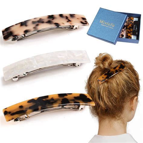 Amazon Mistofu Hair Barrettes For Women Inch Tortoise