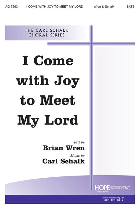 I Come With Scha Satb Hope Publishing Company