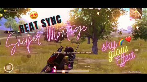 Sniper PUBG MOBILE FRAGMOVIE SKY GLOW EFFECT BEST BEAT SYNC